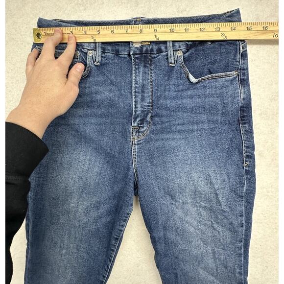 Good American Womens 14 Jeans Good Legs High Rise Skinny Medium Wash - Picture 6 of 10